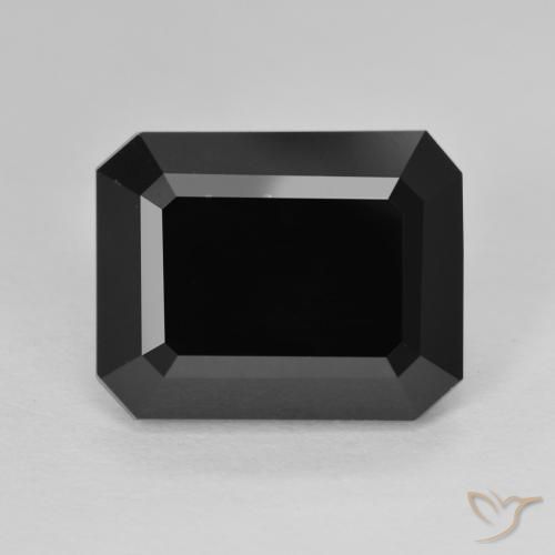 10.23ct Натуральный Шерл Турмалин, Изумрудная огранка, Непрозрачный