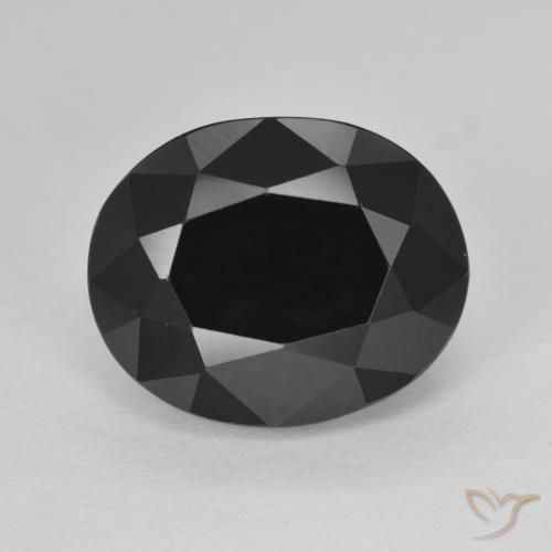 7.44ct Натуральный Шерл Турмалин, Овал, Непрозрачный