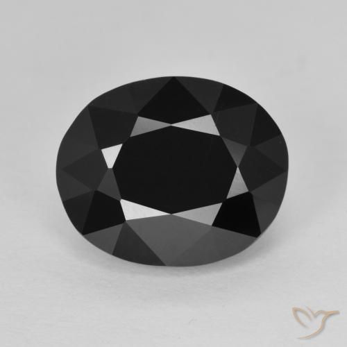 5.88ct Натуральный Шерл Турмалин, Овал, Непрозрачный