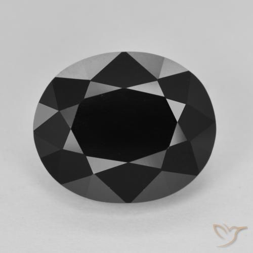 11.55ct Натуральный Шерл Турмалин, Овал, Непрозрачный