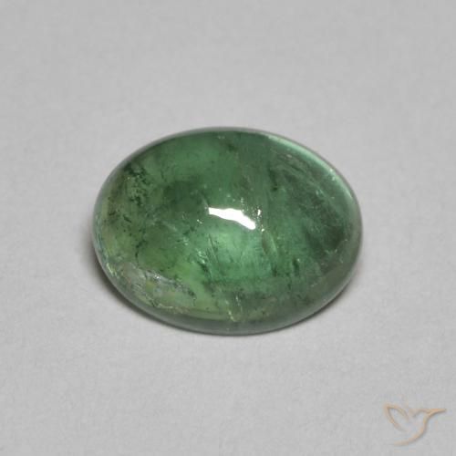 1.28ct Натуральный Светло-зеленый Турмалин, Овал, Прозрачный
