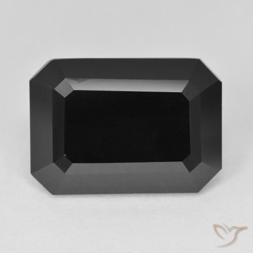 15.24ct Натуральный Шерл Турмалин, Изумрудная огранка, Непрозрачный