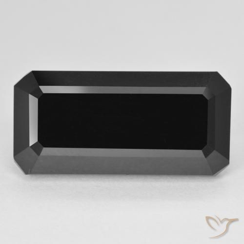 13.63ct Натуральный Шерл Турмалин, Изумрудная огранка, Непрозрачный