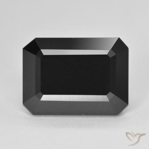 8.93ct Натуральный Шерл Турмалин, Изумрудная огранка, Непрозрачный