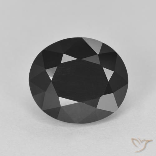 5.61ct Натуральный Шерл Турмалин, Овал, Непрозрачный