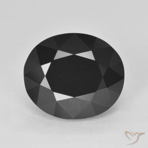 7.40ct Натуральный Шерл Турмалин, Овал, Непрозрачный