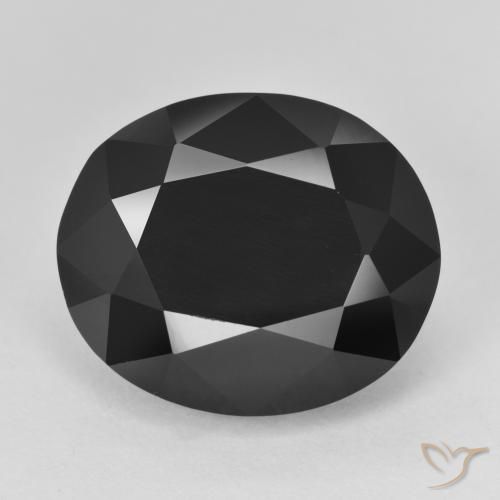 15.33ct Натуральный Шерл Турмалин, Овал, Непрозрачный