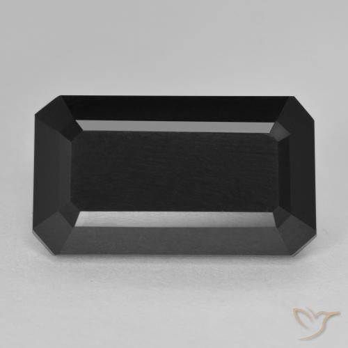 14.51ct Натуральный Шерл Турмалин, Изумрудная огранка, Непрозрачный