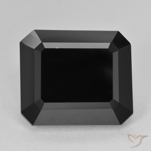 15.28ct Натуральный Шерл Турмалин, Изумрудная огранка, Непрозрачный