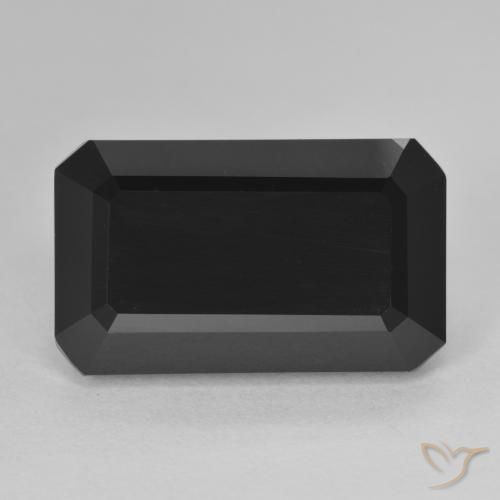14.62ct Натуральный Шерл Турмалин, Изумрудная огранка, Непрозрачный