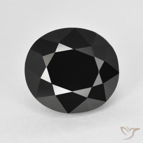 7.56ct Натуральный Шерл Турмалин, Овал, Непрозрачный