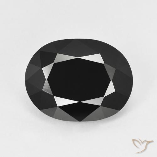 5.67ct Натуральный Шерл Турмалин, Овал, Непрозрачный