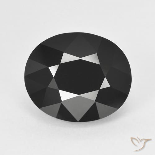 7.58ct Натуральный Шерл Турмалин, Овал, Непрозрачный