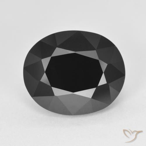 7.36ct Натуральный Шерл Турмалин, Овал, Непрозрачный