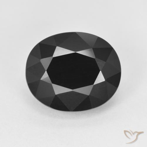 6.22ct Натуральный Шерл Турмалин, Овал, Непрозрачный