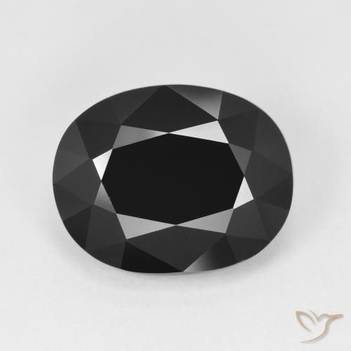 5.79ct Натуральный Шерл Турмалин, Овал, Непрозрачный