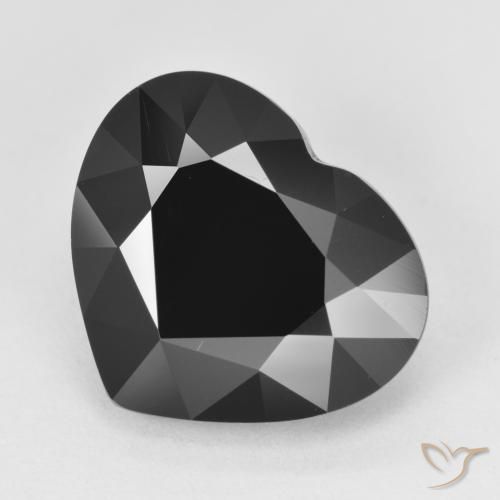 7.20ct Натуральный Шерл Турмалин, Сердце, Непрозрачный