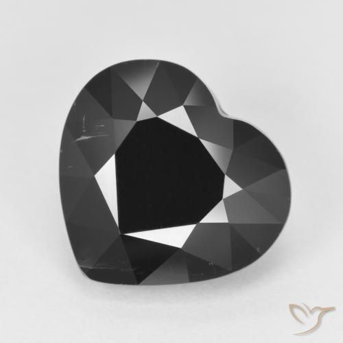 6.20ct Натуральный Шерл Турмалин, Сердце, Непрозрачный