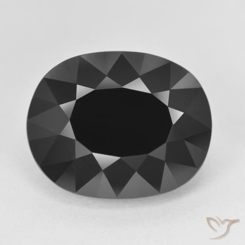 11.68ct Натуральный Шерл Турмалин, Овал, Непрозрачный