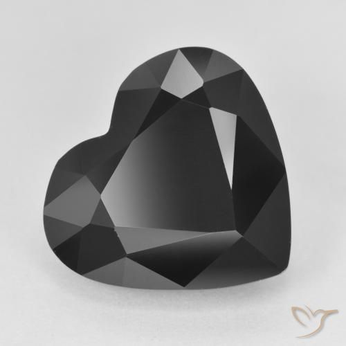 12.21ct Натуральный Шерл Турмалин, Сердце, Непрозрачный