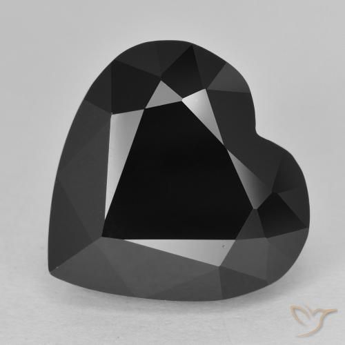 12.68ct Натуральный Шерл Турмалин, Сердце, Непрозрачный