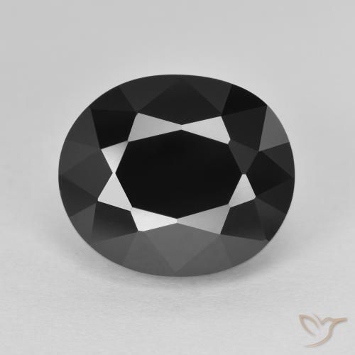 8.67ct Натуральный Шерл Турмалин, Овал, Непрозрачный
