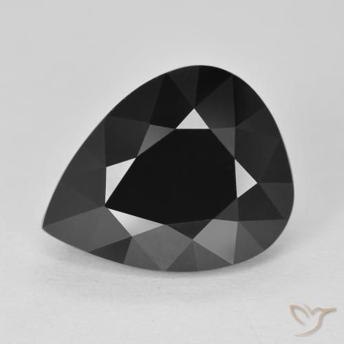 10.38ct Натуральный Шерл Турмалин, Форма груши, Непрозрачный