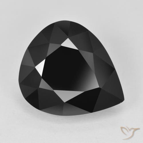 11.01ct Натуральный Шерл Турмалин, Форма груши, Непрозрачный