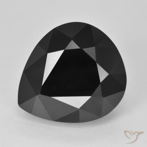 14.45ct Натуральный Шерл Турмалин, Форма груши, Непрозрачный