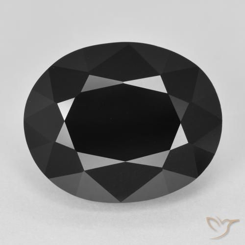 11.49ct Натуральный Шерл Турмалин, Овал, Непрозрачный
