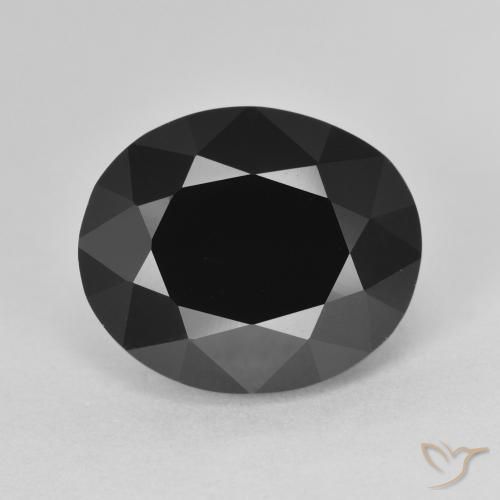 6.87ct Натуральный Шерл Турмалин, Овал, Непрозрачный