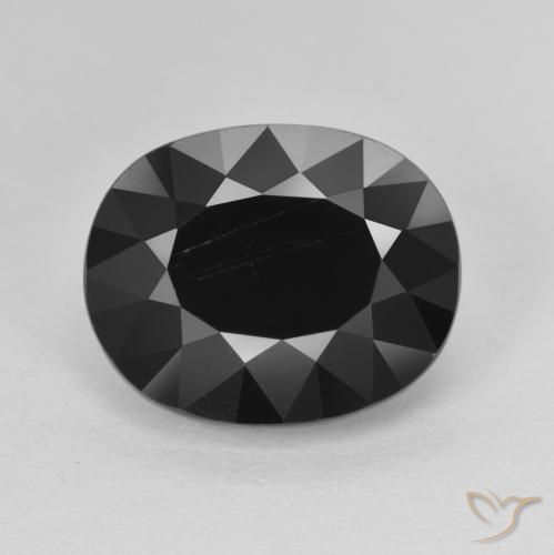 6.38ct Натуральный Шерл Турмалин, Овал, Непрозрачный
