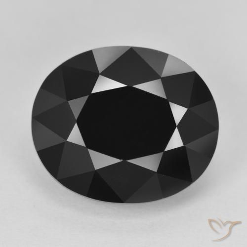 12.65ct Натуральный Шерл Турмалин, Овал, Непрозрачный