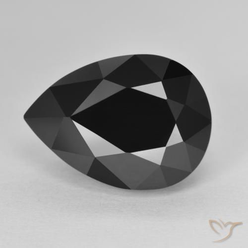 10.65ct Натуральный Шерл Турмалин, Форма груши, Непрозрачный