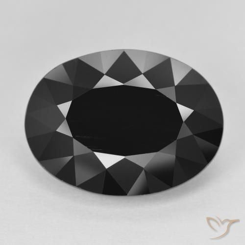 11.42ct Натуральный Шерл Турмалин, Овал, Непрозрачный