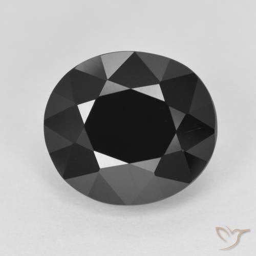 6.82ct Натуральный Шерл Турмалин, Овал, Непрозрачный