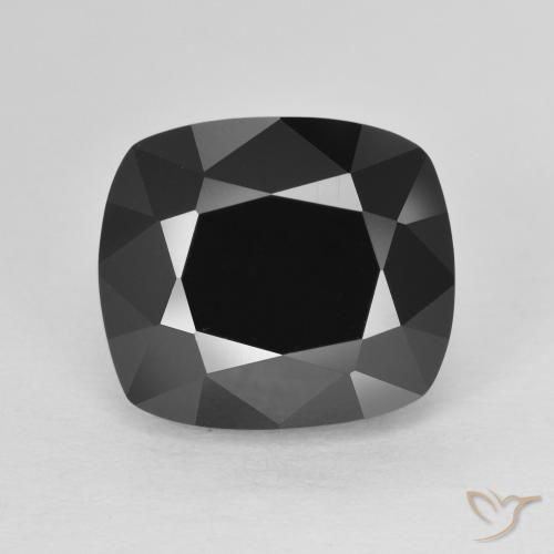 6.12ct Натуральный Шерл Турмалин, Подушка, Непрозрачный
