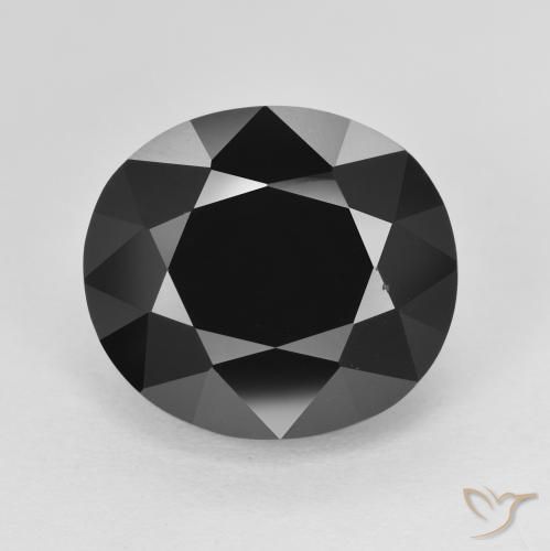 8.68ct Натуральный Шерл Турмалин, Овал, Непрозрачный