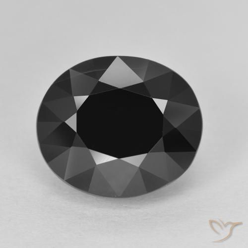 6.75ct Натуральный Шерл Турмалин, Овал, Непрозрачный
