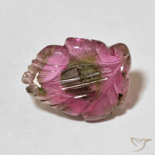 4.24ct Натуральный Многоцветный Турмалин, Огранка Цветок, Прозрачный