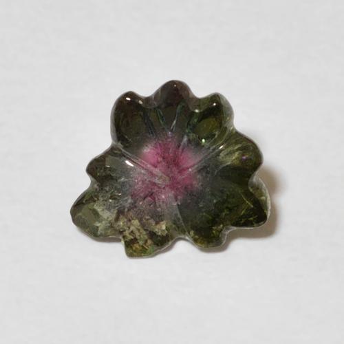 1.00ct Натуральный Арбузный Турмалин, Огранка Цветок, Прозрачный