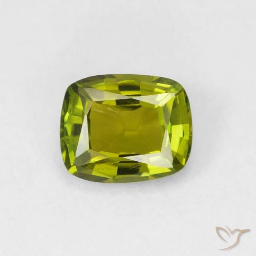 0.77ct Натуральный Землисто-зеленый Турмалин, Подушка, VVS-VS