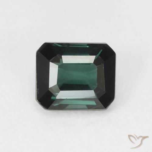 0.81ct Натуральный Прохладный лесной зеленый Турмалин, Изумрудная огранка, VVS-VS