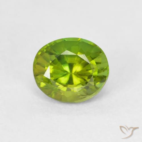 0.73ct Натуральный Ярко-зеленый Турмалин, Овал, VVS-VS, Photo A