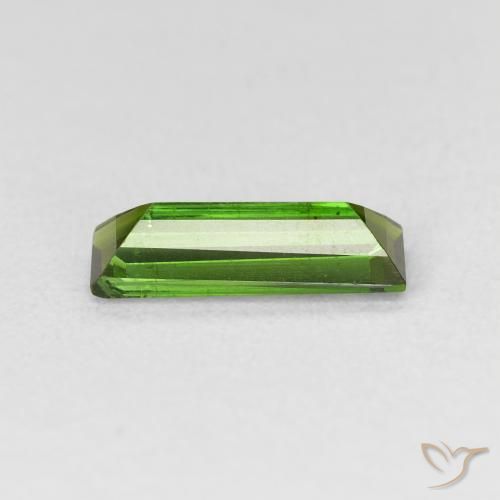 1.08 карата, натуральный Medium Dark-Green Турмалин, Огранка Багет, Чистота VS