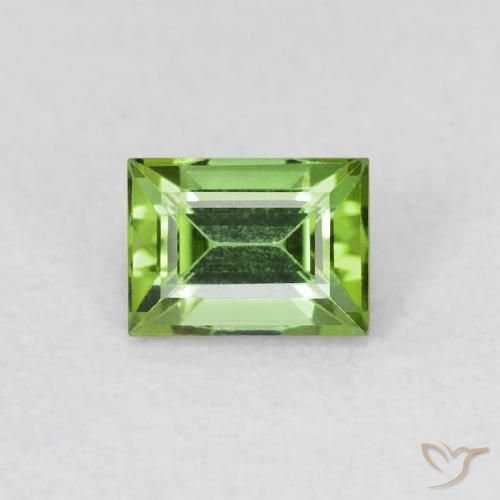 0.50ct Натуральный Темно-зеленый Турмалин, Огранка Багет, VVS-VS