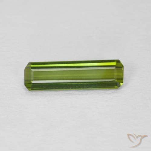 1.01ct Натуральный Землисто-зеленый Турмалин, Изумрудная огранка, Чистота VVS