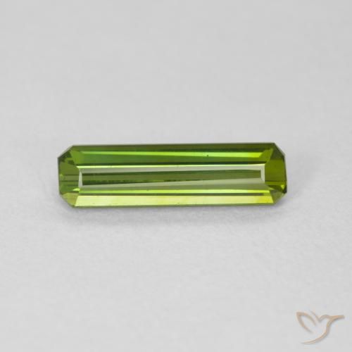 0.82ct Натуральный Землисто-зеленый Турмалин, Изумрудная огранка, Чистота VVS