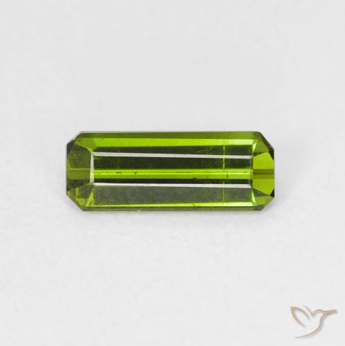 0.69ct Натуральный Темно-зеленый Турмалин, Изумрудная огранка, Чистота VS