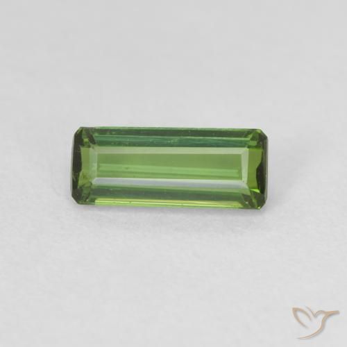 0.83ct Натуральный Темно-зеленый Турмалин, Изумрудная огранка, Чистота VS